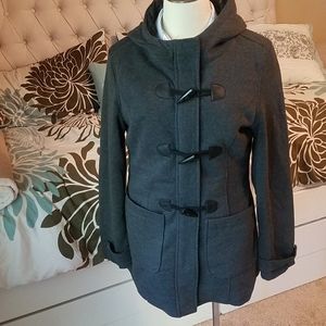 Yoki gray pea coat t-shirt material, lined